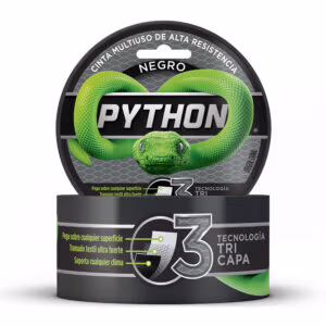 PYTHON® Cinta Multiuso color negro (48mm x 9mts)