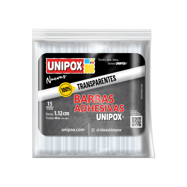 Barra De Silicona Unipox 1,12 X 10cm Flowpack X 15 Uni