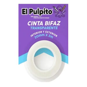 311343501 cinta doble faz el pulpito 20mm x 2mts transparente 32c0d100